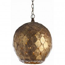 OSGOOD GOLD LEAF PENDANT LIGHT 