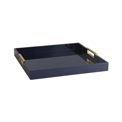 PARKER NAVY LACQUER LARGE TRAY 