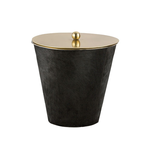 ETTA BLACK HAIR ON HIDE ICE BUCKET