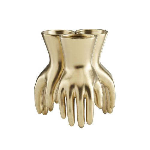 PIEDMONT GOLD HAND VASE