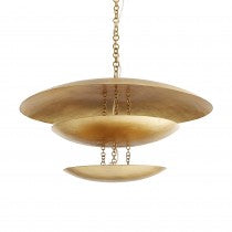 FLORKO CHANDELIER GOLD OR SILVER LEAF 