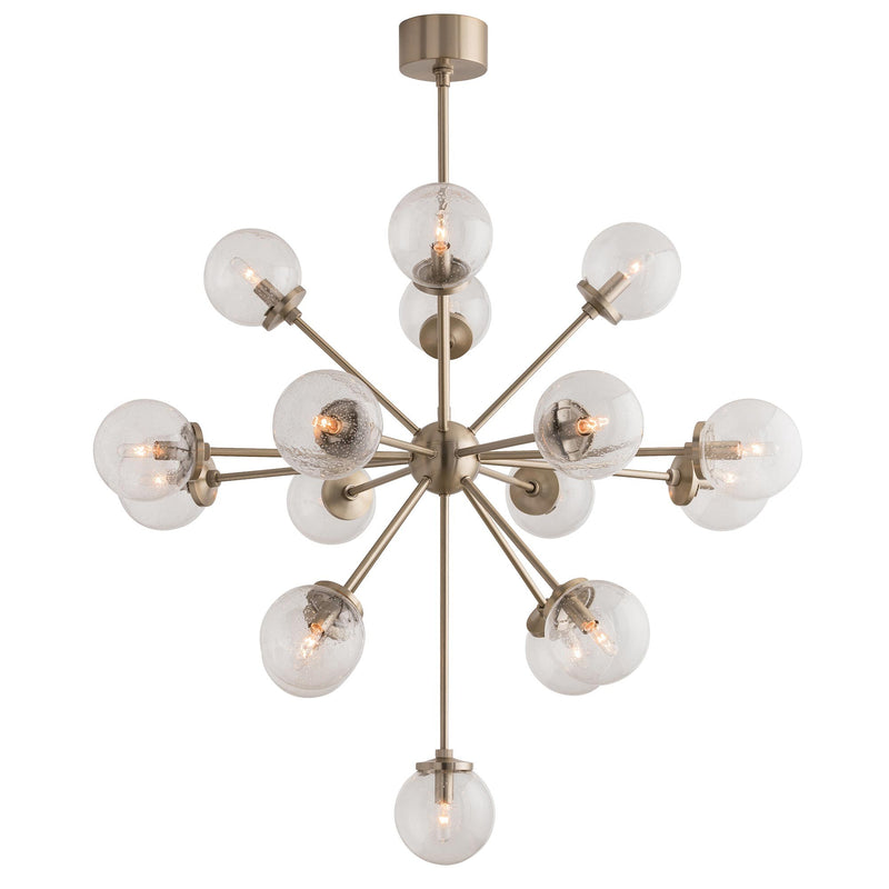 HENDERSON CHANDELIER PALE BRASS OR BROWN NICKEL