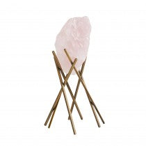 MARION ROSE QUARTZ TALL SCULPTURE