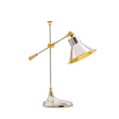 LLOYD TABLE LAMP, NICKEL