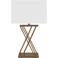 HARTLEY WIRED TABLE LAMP GOLD OR BRONZE 